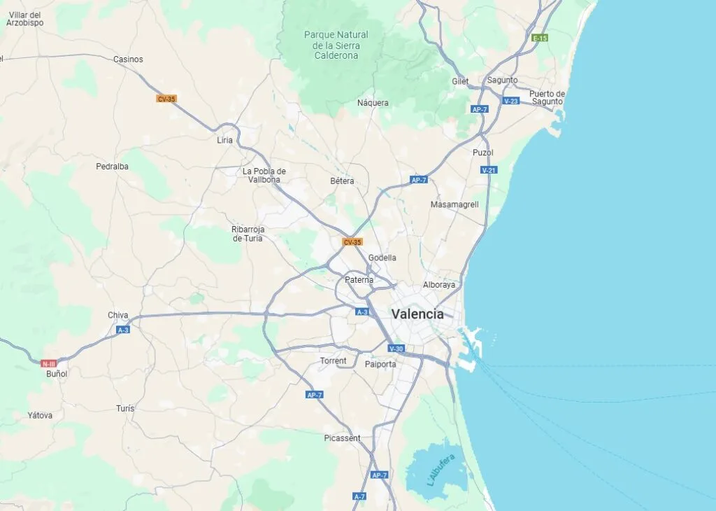 Mapa Valencia